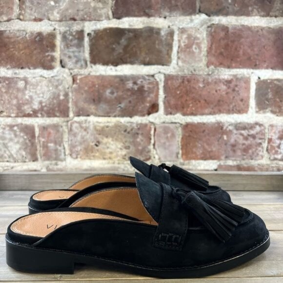 NIB Vionic Reagan Black Nubuck Mule Slip On Shoe Sz 6.5 - Picture 5 of 15